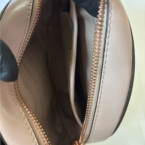 Elegant Cream Leather Women's Bag